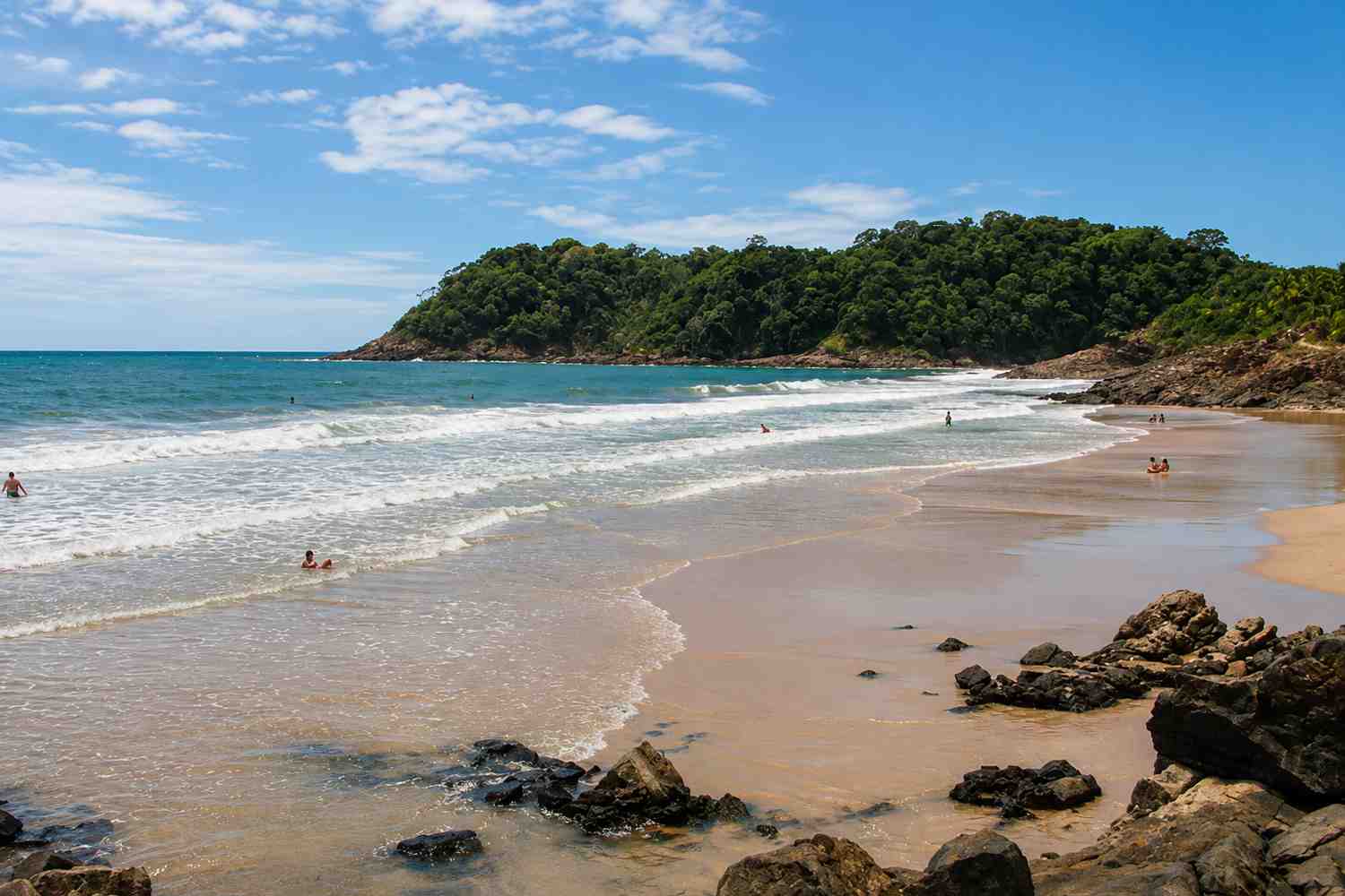 Ambiente da orla de São Vicente